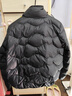 美洋（MEIYANG）速暖鹅绒服定制高阶尼龙简约绗缝轻暖短款羽绒外套秋季新款羽绒服 黑色 M 实拍图
