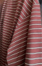 无印良品（MUJI）男式 天竺编织圆领短袖T恤男士打底衫男款 夏季新品AB1MKA4S 酒红色条纹 M (170/92A) 晒单实拍图