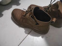 西域骆驼（VANCAMEL）秋冬马丁靴男鞋秋季真皮2025新款英伦高帮免系带休闲复古工装皮鞋 卡其【升级款】 41 实拍图