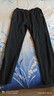 啄木鸟（TUCANO）休闲裤男士四面弹力凉感舒适纯色直筒潮流运动长裤子男装 黑色4XL 实拍图