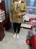 艾珠儿 短外套女装2022年春季新款韩版春秋上衣显瘦百搭小个子休闲夹克西装外套时尚风衣女棒球衣服潮 卡其色 XL【建议115-125斤】 实拍图
