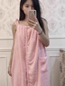 洁丽雅浴巾浴裙女家用可穿可裹大人比纯棉全棉吸水三件套2023新款 藕粉色 90*135cm 实拍图