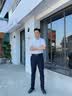 汉尼（HANY）[100支纯棉]汉尼免烫白色短袖衬衫男商务老钱风白衬衣男士夏 丹宁顿纯白【小尖领 修身版】 40 实拍图