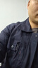 依舵 纯棉双层秋冬工作服男加里衬套装耐磨全棉劳保服电焊工防烫工服 藏蓝色【纯棉加里布】 单上衣 2XL 180 实拍图