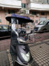 馨颜电动车雨棚车棚电瓶车防晒雨棚踏板摩托车挡雨棚遮阳罩雨棚 升级款蓝色+雨帘(后视镜款） 实拍图