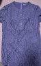 玖姿·安娜蔻法式浪漫手工钉珠蕾丝直筒短袖连衣裙女2024夏季新款 紫 M 晒单实拍图