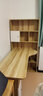 中苏千叶 电脑桌转角书桌书架一体桌学生卧室组合写字桌家用台式办公桌 浅胡桃色长140【升级柜门款】 实拍图
