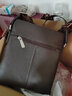七匹狼男士单肩包全真皮单肩斜挎包头层牛皮商务简约品牌纯牛皮竖款包包 啡色小号 实拍图