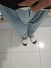 皇呈牛仔裤男裤子男士春秋夏季高街潮牌宽松潮流直筒裤弹力休闲裤长裤 浅蓝色 XL 115-140斤优先发货 实拍图