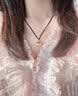 OIDSG老凤凰黄金小胖福项链999足金吊坠硬金编织绳锁骨链挂坠女友礼物 黄金小胖福+金珠+黑绳 实拍图