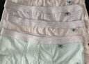 欧芝莲青少年内裤男大童平角裤8-18岁纯棉中学生内裤棉质男孩四角裤 4条 -9341 175 【推荐100-120斤】 实拍图