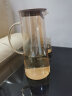 苏泊尔家用便携锥形杯子具带把耐高温单层玻璃凉水壶瓶1.4L琥珀KC14KA10 实拍图