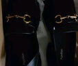奥古狮登（Agsdon）乐福鞋女秋季新款英伦风小皮鞋女粗跟百搭圆头通勤单鞋 黑色 39 实拍图