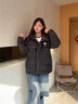 Shelley Jones羽绒服男女生情侣装冬季新款宽松潮流保暖工装外套美式高街上衣服 D5164黑色 XL (建议130-150斤) 实拍图