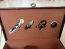 致绪红酒包装盒酒具葡萄酒礼盒皮箱子双支手提皮质装酒箱高档通用 金色双支（带酒具） 实拍图