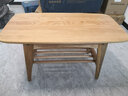 中柯实木茶几樱桃木北欧客厅简约双层白橡木咖啡桌日式小户型桌子边几 【橡木】75cm实木原木色 实拍图