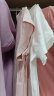 真维斯（JEANSWEST）t恤女夏季2024短袖柔软纯棉宽松印花打底衫内搭上衣女灰粉短TL 晒单实拍图