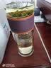 佐卡佳（zuo kaja）茶水分离泡茶杯办公室家用耐热过滤茶叶双层玻璃杯大容量车载水杯 木纹色340ml 实拍图