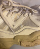 骆驼（CAMEL）复古老爹女鞋厚底增高休闲运动鞋子 K24B09L7022 米色/初雪白 36 实拍图