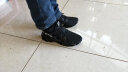 LZDZN夏款男士男鞋子运动2024新款夏天网眼布透气网鞋镂空一脚蹬皮凉鞋 黑白 44 实拍图