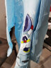 牧萌儿童雨衣带书包位男童女童加长全身学生雨披 蓝太空人拉链款 4XL 晒单实拍图