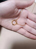 中国黄金（CHINA GOLD）黄金项链女足金莫比乌斯环锁骨项链爱无止境送女友 莫比乌斯（约3.7g）+玫瑰礼盒 实拍图