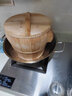 竹杉缘蒸桶蒸饭木桶木桶饭蒸饭桶米饭甑子蒸笼家用蒸木正子饭木饭桶杉木 21cm弧边木桶+提手盖+竹底 实拍图