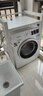 宗霸 洗衣机置物架滚筒烘干机置地洗碗机阳台洗衣机可定制叠放架子 【加固款·稳定承重】白架白板 实拍图