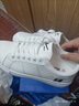 回力男鞋秋冬季小白鞋男士新款百搭韩版简约风休闲皮面透气运动板鞋子 白黑 40 实拍图