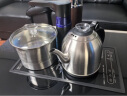 FUNORK 全自动上水电热烧水壶煮泡茶专用茶台一体机保温抽水茶具套装家用茶桌茶几嵌入式 自动旋转-黑色（37x20cm） 1L 晒单实拍图