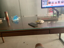 欧策（ouce）北美黑胡桃木现代简约实木书桌办公桌抽屉学习桌卧室电脑桌写字桌 北美黑胡桃木吊柜书桌1.6*0.8m 实拍图