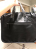 PLOVER手提包男公文包休闲商务单肩斜挎包潮牌新款横款皮质男士办公包 黑色 品牌直供 实拍图