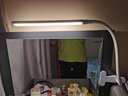得利来 led夹子式大学生学习护眼书桌夹灯宿舍卧室床头灯可充电调光台灯 带3C插头 无极三色调光 实拍图