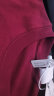 牧唯美式复古痞帅短袖t恤男24夏季新款圆领潮流牌棉半袖宽松大码衣服 酒红色 2XL[建议140-160斤] 晒单实拍图
