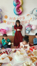 衣诺坊儿童礼服长裙酒红色六一演出服公主裙 酒红泡泡袖 140码 实拍图