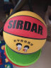 萨达篮球儿童幼儿园专用球5号红蓝小学生小孩子朋友拍皮球PU软皮比赛 PU软皮-402红黄蓝-4号球 晒单实拍图