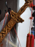 福光普照 桃木剑挂件1米随身婴儿客厅道士剑摆件底座木雕儿童装饰品 80CM双龙剑(镂空精雕) 实拍图