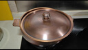 隆顺铜艺铜火锅盆加厚纯紫铜家用电磁炉火锅纯铜平底熬阿胶铜锅 28cm铜耳鸳鸯款（4-6人） 28cm 实拍图