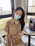 clotho Rennie品牌女装衬衫连衣裙女2025年夏季新品气质百搭遮肉显瘦中长款裙子 卡其色 L 建议110-125斤 实拍图