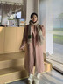 MITHAOL KUSC100%羊毛格子围巾女秋冬加厚保暖披肩女士围脖生日元旦礼物送女友 绿色格纹【高档礼盒装】 实拍图