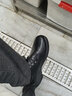 厨王皮鞋厨师鞋男厨房专用防滑工作鞋防水防油耐磨秋冬季安全防护 厨王9号防滑厨师鞋-黑色款 40 实拍图