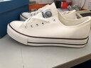 回力官方 帆布鞋男女鞋低帮经典休闲款学生情侣运动小白鞋女板鞋子男 基础白-391 42 实拍图