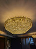 美莎拉帝客厅水晶吊灯豪华别墅大厅大灯主灯现代风卧室吊灯高级感餐厅吊灯 B款21头 香槟色 直径80CM+包安装 实拍图