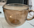 拜杰早餐杯燕麦杯玻璃碗茶色玻璃杯杯子牛奶杯马克杯水杯带勺子450ML 晒单实拍图