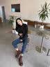 奥古狮登（Agsdon）马丁靴女英伦风ins潮系带靴子女百搭厚底粗跟短靴 624017 棕 37 实拍图