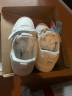 巴布豆（BOBDOG）男童鞋软底透气儿童运动鞋气孔低帮板鞋 101531030 白色29 实拍图