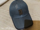 OIMG帽子男夏款网状透气遮阳帽休闲防晒网帽青年中年棒球帽时尚鸭舌帽 深灰色 可调节 实拍图