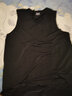 富梅瑞  冰丝无痕背心男夏季紧身弹力运动速干无袖宽肩打底汗衫男薄款 V领黑色冰丝背心 XL 实拍图