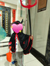 多美忆万圣节服装儿童披风道具万圣节装饰cosplay派对演出服小恶魔黑3件 实拍图