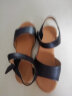 红蜻蜓女鞋夏款舒适简约坡跟女凉鞋舒适妈妈款凉鞋WTK210461 黑色 38 实拍图
